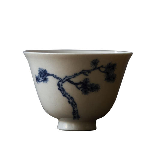 茶香记 岁寒三友主人杯 手绘青花 景德镇 朝花惜瓷 松竹梅 品杯 商品图4