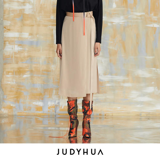 JUDYHUA 真丝层叠设计半裙 商品图0