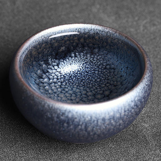 天目盏建盏主人杯单杯百花禅定盏杯家用大号茶杯陶瓷单个茶盏铁胎 商品图2