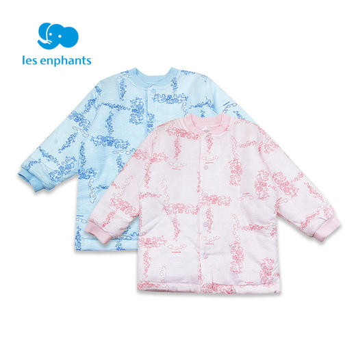 丽婴房-内衣类（冬）B8开衫上衣 N绗棉彩色经典小象 商品图4