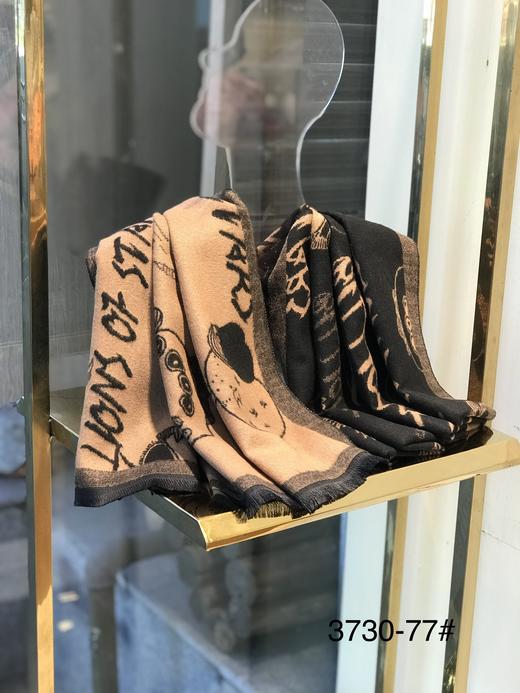 优品堂《如影相随》拉绒披肩与围巾两用双面长巾 商品图10