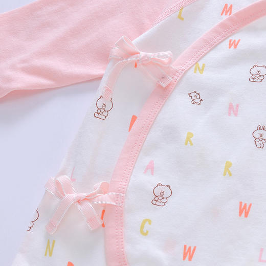 英氏新款婴儿系带护肚连体衣新生儿哈衣YLHAJ01028A YLHAJ01027A 商品图13