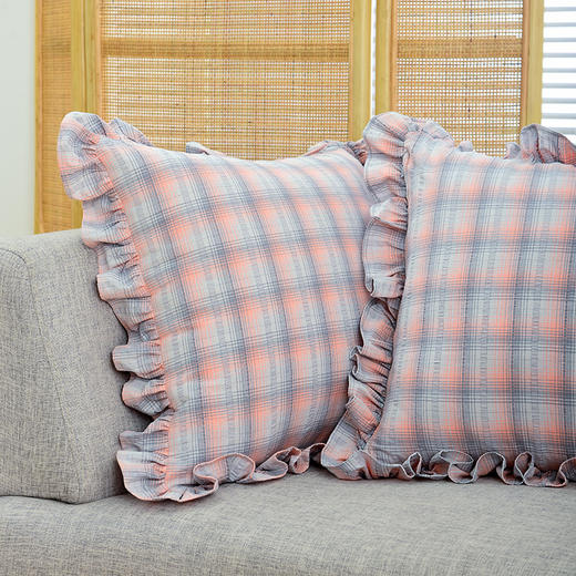 威尔士格纹系列沙发客厅靠枕腰枕 商品图2