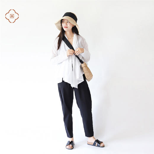 米马成衣 滋养肌肤的日式丝绵V领上衣 日本贵妇牌 商品图1