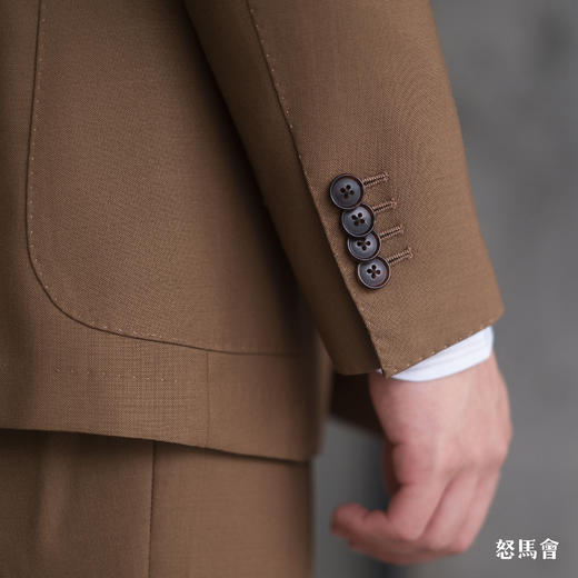 Hardy Minnis Fresco III Lite 强捻抗皱焦糖色意式全麻衬套装 商品图7