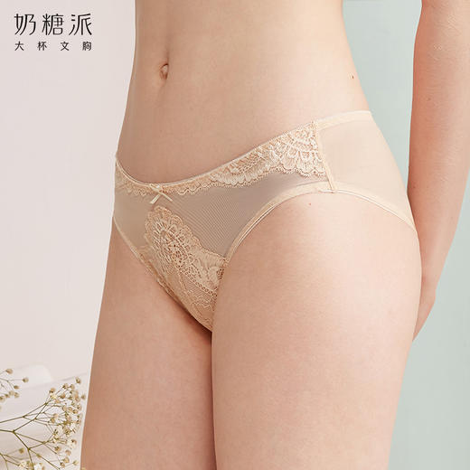 奶糖派花颜蕾丝内裤女士三角小裤轻薄清爽透气速干 商品图2