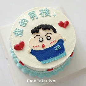 蜡笔小新手绘蛋糕