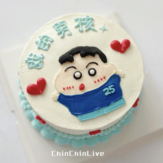 蜡笔小新手绘蛋糕 商品图0