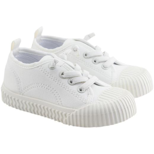 【特惠39元/双】比士尼春秋款单鞋男女童鞋硬底鞋宝宝鞋纯色透气休闲鞋魔术贴 商品图4