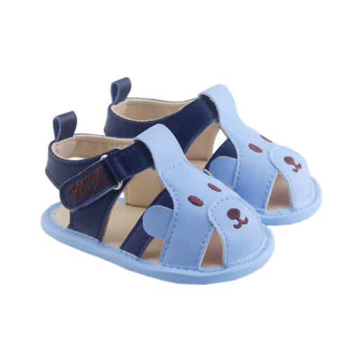 【特惠39元/双】比士尼夏季凉鞋男女童鞋婴儿鞋宝宝鞋拼接透气休闲鞋魔术贴 商品图2