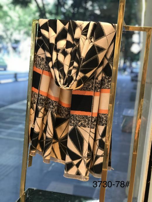 优品堂《如影相随》拉绒披肩与围巾两用双面长巾 商品图0