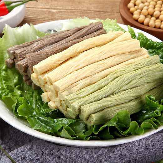 鲜食腐竹日本生态鲜腐竹解冻即食无添加有机种植非转基因大豆 商品图2