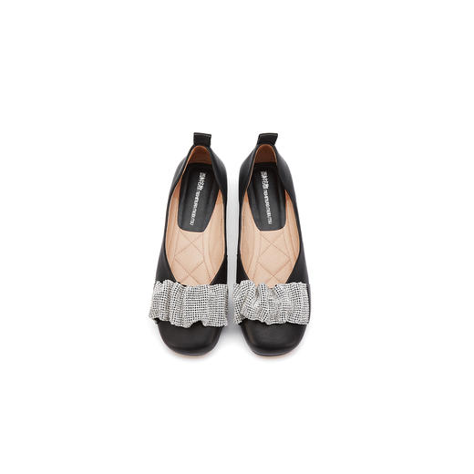 西村名物2021秋季新款一脚蹬休闲满钻豆豆鞋T21CE33211 商品图1