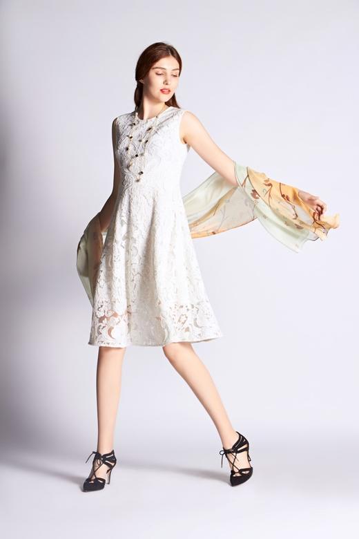 【伯妮斯茵】2S6376--白色连衣裙--《 杜比尼的花园》 商品图2