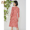 佐尔美秋季新款碎花真丝桑蚕丝连衣裙E12LS24 商品缩略图4