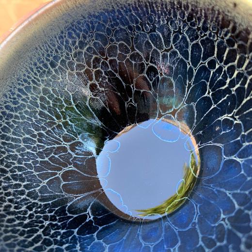 建阳建盏原矿铁胎蓝龙麟茶碗油滴功夫茶杯茶盏主人杯品茗杯 商品图1