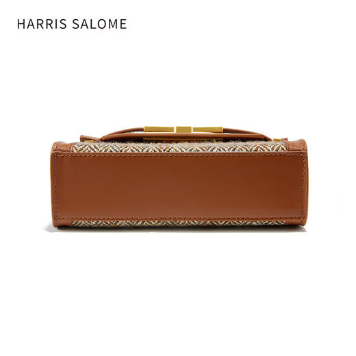 Harris Salome凯莉粗花呢格英伦单肩斜挎包 商品图6