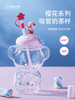 泰迪珍藏樱花系列-吸管奶茶杯 商品缩略图0