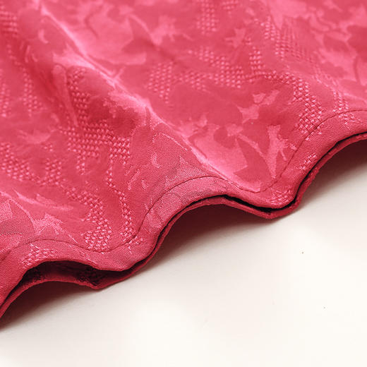 佐尔美夏季新款真丝圆领拼接纯色修身显瘦桑蚕丝连衣裙E02LS63 商品图3