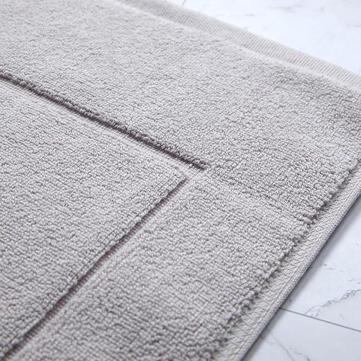 五星级酒店浴室地巾白色卫生间门口全棉吸水地垫进门家用 商品图2