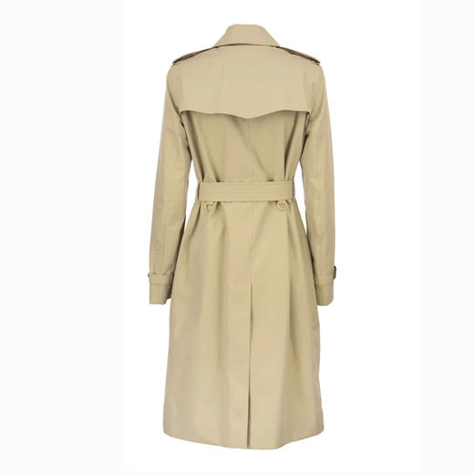 【一】BURBERRY 巴宝莉 女士肯辛顿版型 - 中长款 Heritage Trench 束腰风衣 卡其色 8045288 A1366 商品图1
