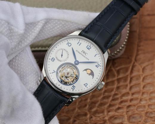 万国IWC陀飞轮V2版，葡萄牙动力日月星辰系列真飞轮，搭载72小時动力显示24小時日月星辰，手动真飞轮机芯，蓝宝石水晶玻璃 商品图10