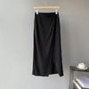 【服饰鞋包】打褶半身裙高腰中长款裙子垂感雪纺裙开叉 商品缩略图5