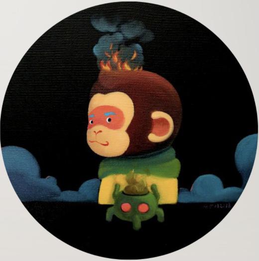 陈建周版画《八卦炉中逃大圣》 商品图0