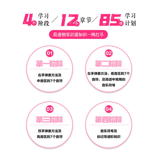 成人学音乐 简谱钢琴实战教程 商品图1