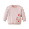 丽婴房童衣冬装女童加厚夹棉针织绣花套头衫打底衣01C40002092 商品缩略图1