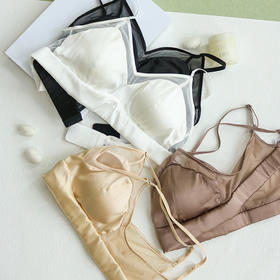 上海旗袍厂TG02S122桑蚕丝 针织真丝文胸内衣 无钢圈款