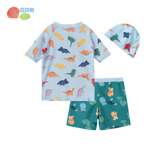 贝贝怡儿童泳衣男童泳裤夏季分体游泳衣小宝宝速干温泉游泳套装备212P2433 商品图10