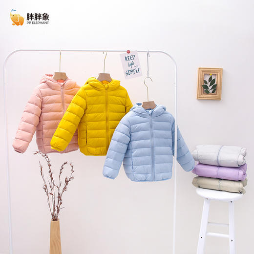 胖胖象儿童轻薄款羽绒服马甲 商品图11