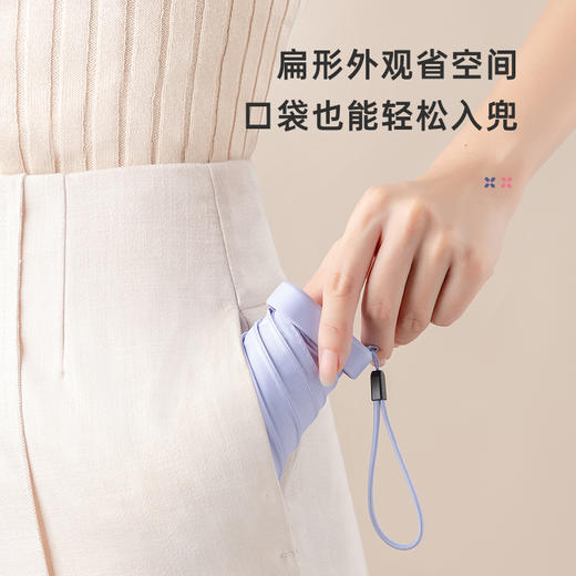 左都太阳遮阳伞黑胶防晒折叠女夏季晴雨两用防紫外线口袋小巧迷你 商品图4