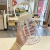 【双饮带吸管水瓶】可爱学生水壶居家日用餐饮用具塑料大容量布丁水杯子女 商品缩略图9