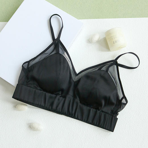 上海旗袍厂TG02S122桑蚕丝 针织真丝文胸内衣 无钢圈款 商品图8
