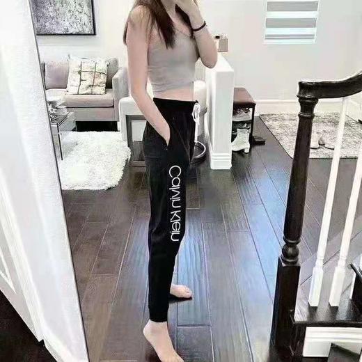 Calvin Klein/CK  女士束脚休闲运动裤春秋款宽松直筒卫裤两条装 商品图3