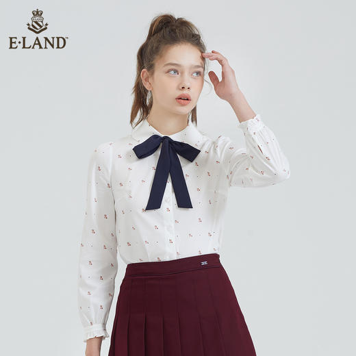衣恋	娃娃领可爱甜美印花衬衫女 EEYWB38C3M 商品图4