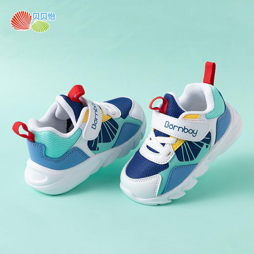 贝贝怡童鞋男女童宝宝鞋子春秋季儿童学步鞋小童软底运动鞋网面透气213X319 商品图6