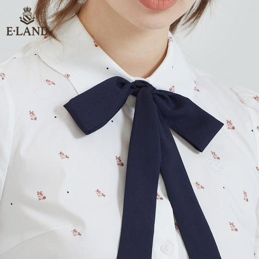 衣恋	娃娃领可爱甜美印花衬衫女 EEYWB38C3M 商品图3