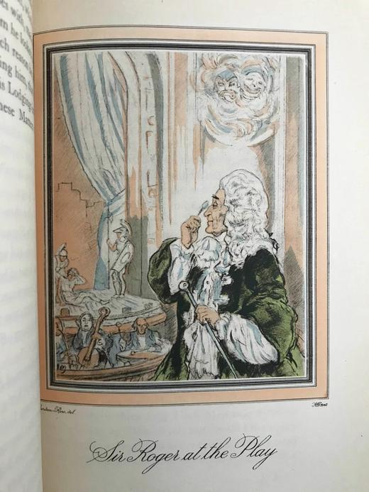 约瑟夫·艾迪生《罗杰爵士故事集》 戈登·罗斯约20幅彩色插图 精装18开 商品图7