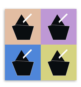 GOGO『四色冰』方形卡片