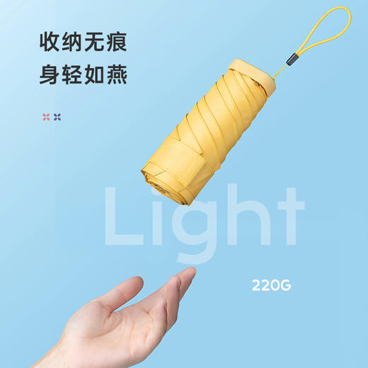 左都太阳遮阳伞黑胶防晒折叠女夏季晴雨两用防紫外线口袋小巧迷你 商品图1