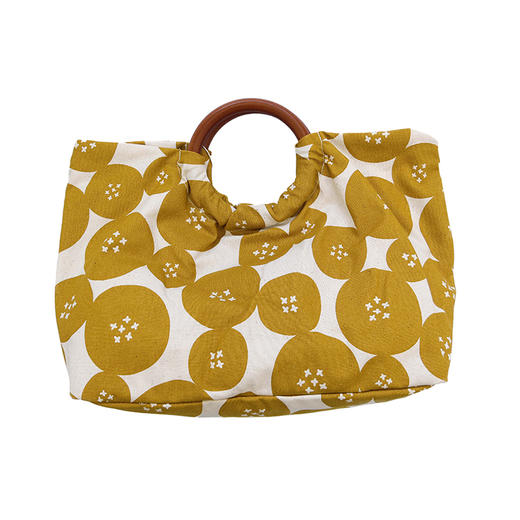 HUJI祤集Noble手提包插画圆圈十字花 商品图1