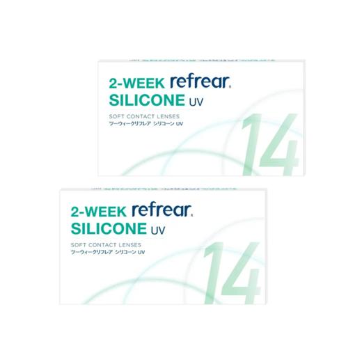 【双周抛】「西安保税仓发货」 Refrear silicone 透明片双周抛  一盒6片装  硅水凝胶材质 商品图0