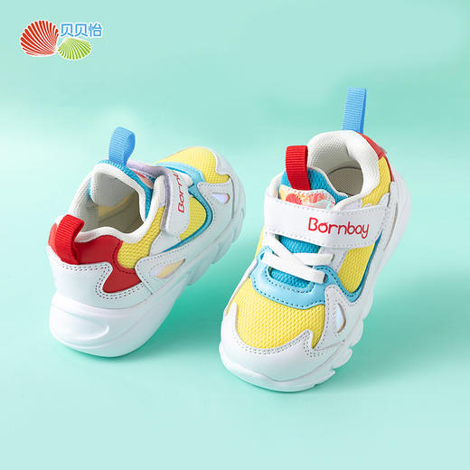 贝贝怡儿童小宝宝透气网面鞋子春秋男童小童春秋季女童软底运动鞋213X317 商品图6