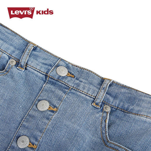 Levi's 李维斯 童装女童短裙夏季新款儿童牛仔裙子牛仔半裙 尼罗蓝 LV2022114 商品图1
