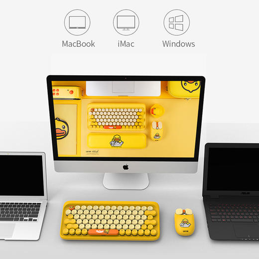 LOFREE 洛斐薯片小黄鸭限定蓝牙鼠标 [福利品] 商品图6