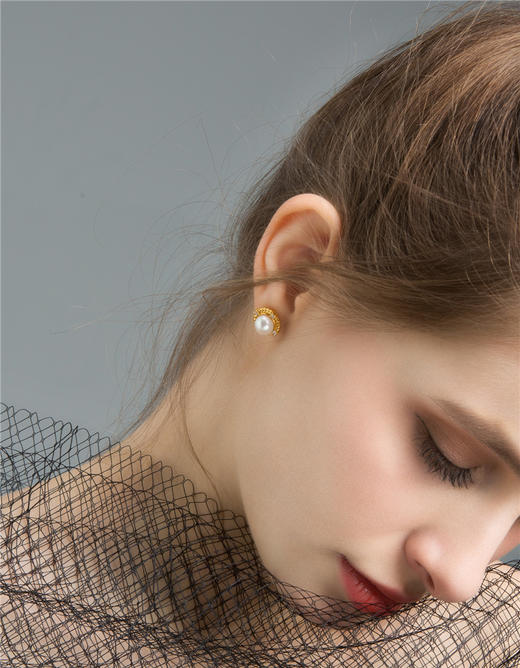 Pearl moments 舞姬复古珍珠耳钉 商品图3