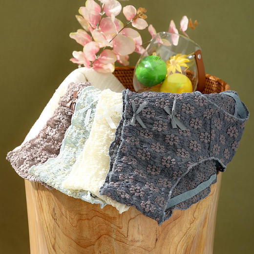 黛唯梵新款蕾丝日系少女内裤【四条优惠装】纯棉抗jun透气甜美三角中腰女士短裤头无痕夏季清爽 商品图4